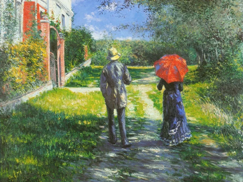 1848-Gustave Caillebotte - Sentiero in salita